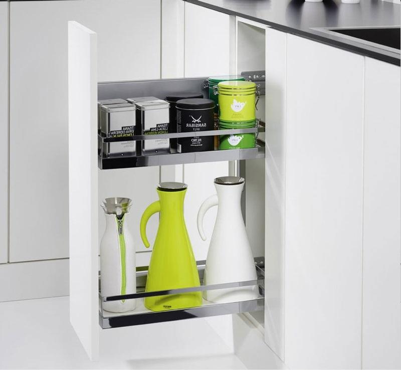 Giá gia vị Kessebohmer Hafele 250mm loại mở phải 545.53.760