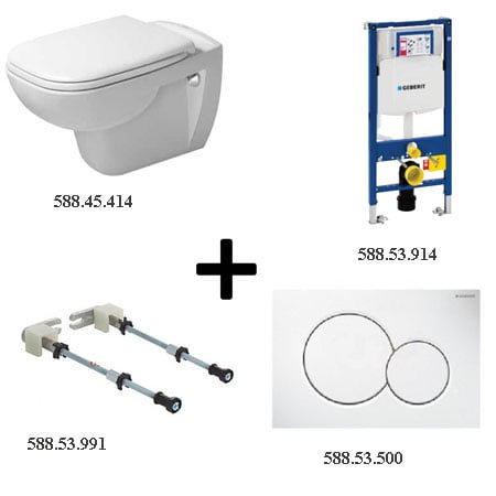 Bồn cầu HAFELE Duravit 588.45.414 (Trọn bộ )