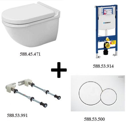 Bồn cầu HAFELE Duravit 588.45.471 (Trọn bộ )