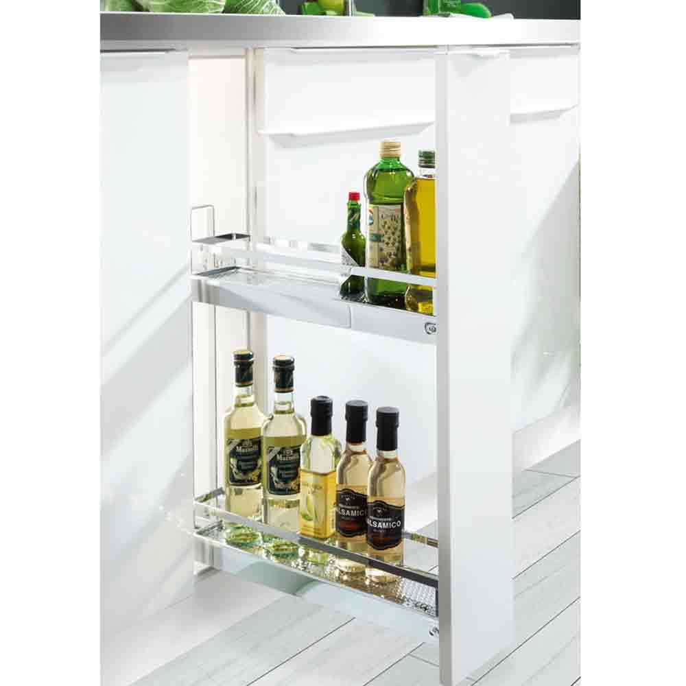 Giá kéo có thanh treo khăn Kessebohmer 150mm 545.61.063