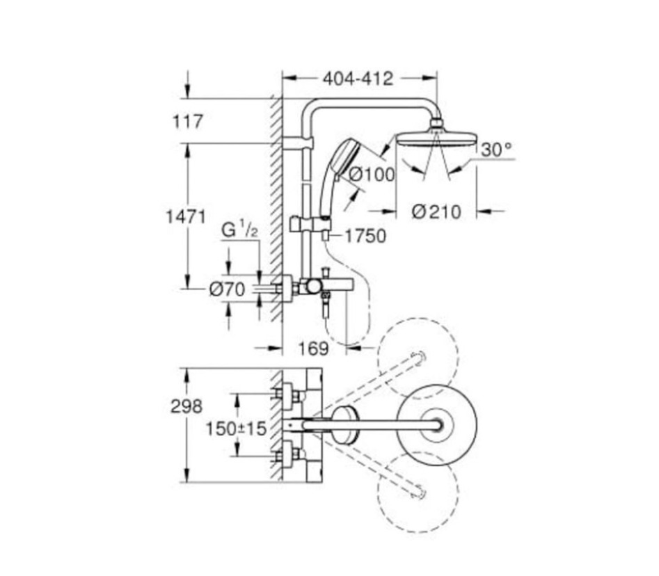 Sen cây nhiệt độ GROHE 26223001