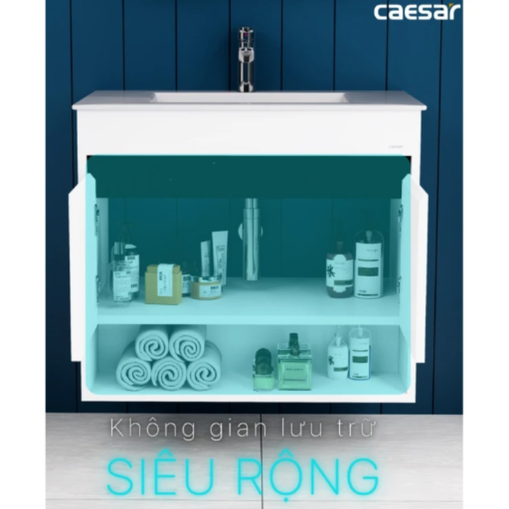Bộ Tủ Lavabo Caesar LF5032/EH15032AV Treo Tường 750x500mm