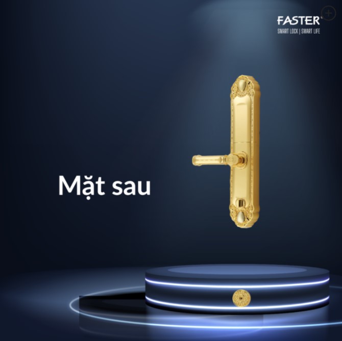 KHÓA CỬA ĐẠI SẢNH FASTER FS039 24K