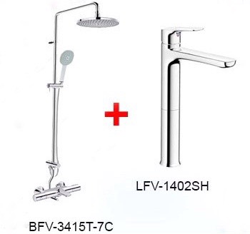 Combo bộ vòi LFV-1402SH + Sen tắm BFV-3415T-7C
