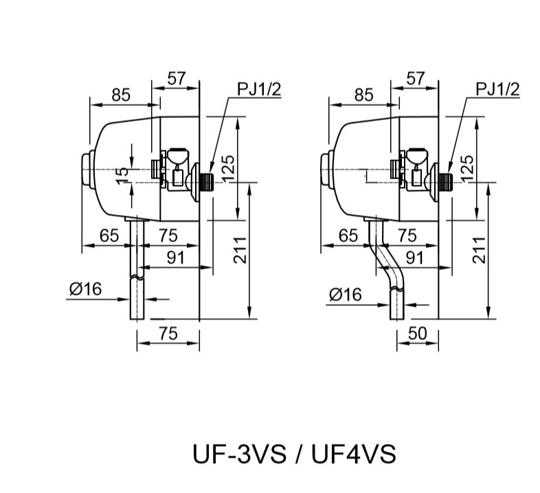 Van xả tiểu nam INAX UF-3VS