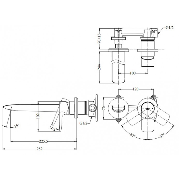 Vòi Lavabo TOTO TLG09305V Nóng Lạnh Cổ Cao