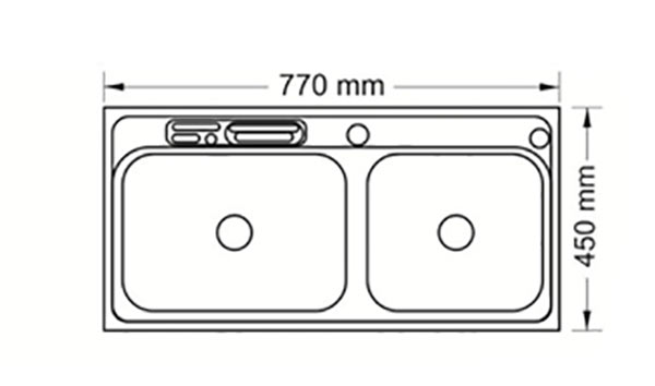 Chậu rửa bát Topy 7745B