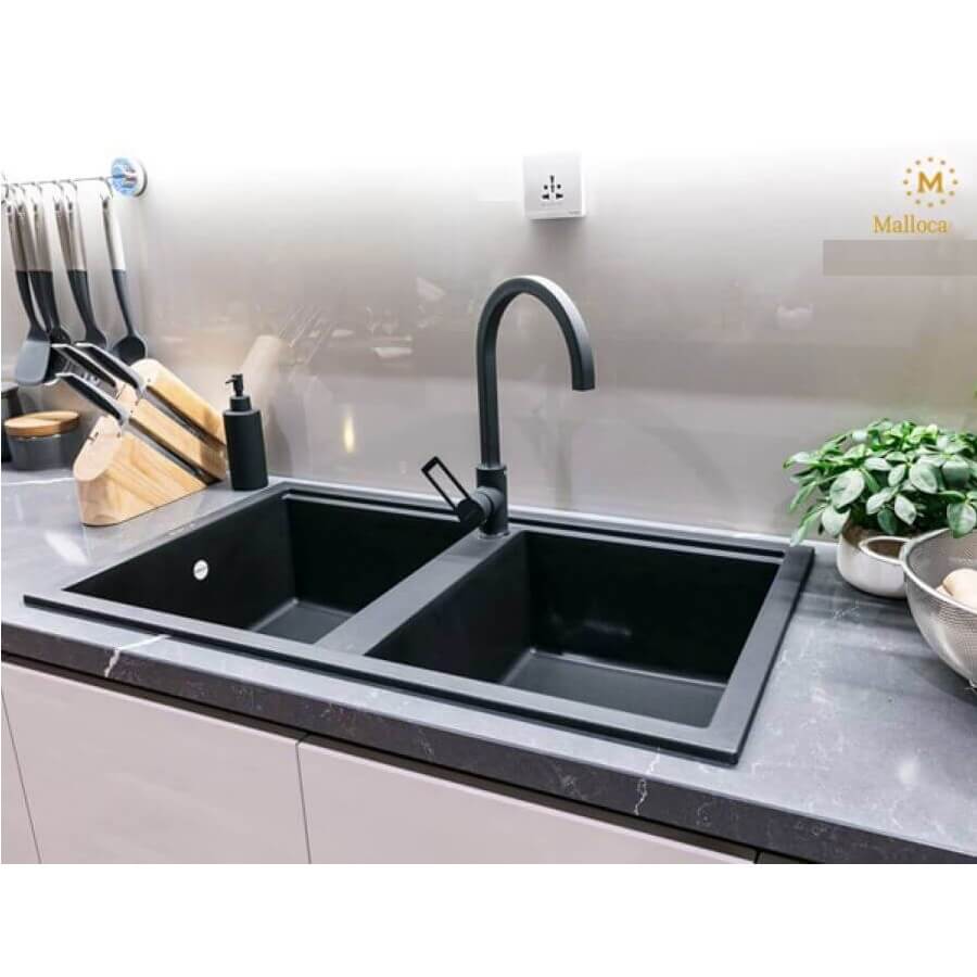 CHẬU ĐÁ MALLOCA NERO K-45040