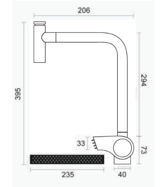 Vòi rửa bát Geler GL-4071 nóng lạnh