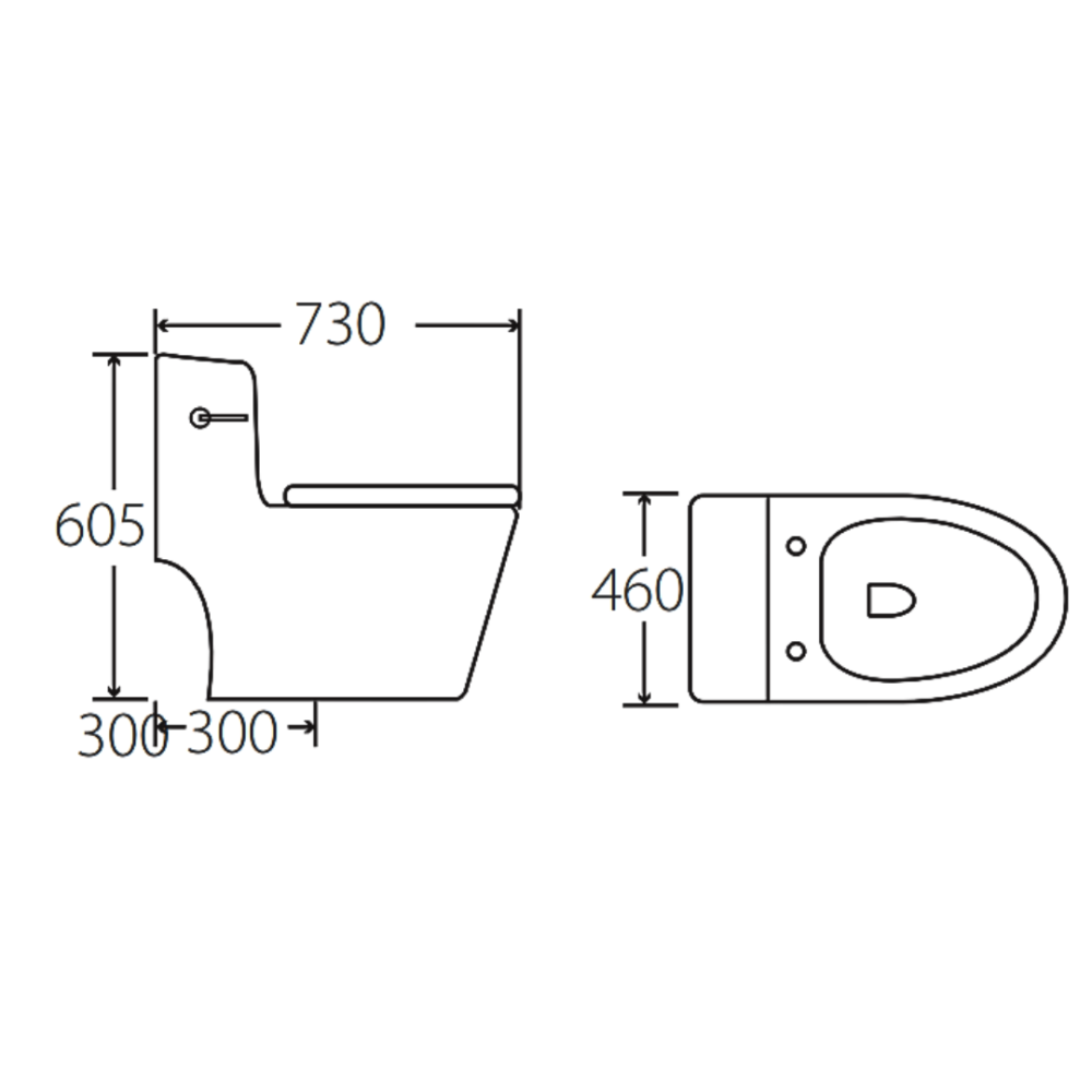 Bồn cầu 1 khối Huge H-BC229