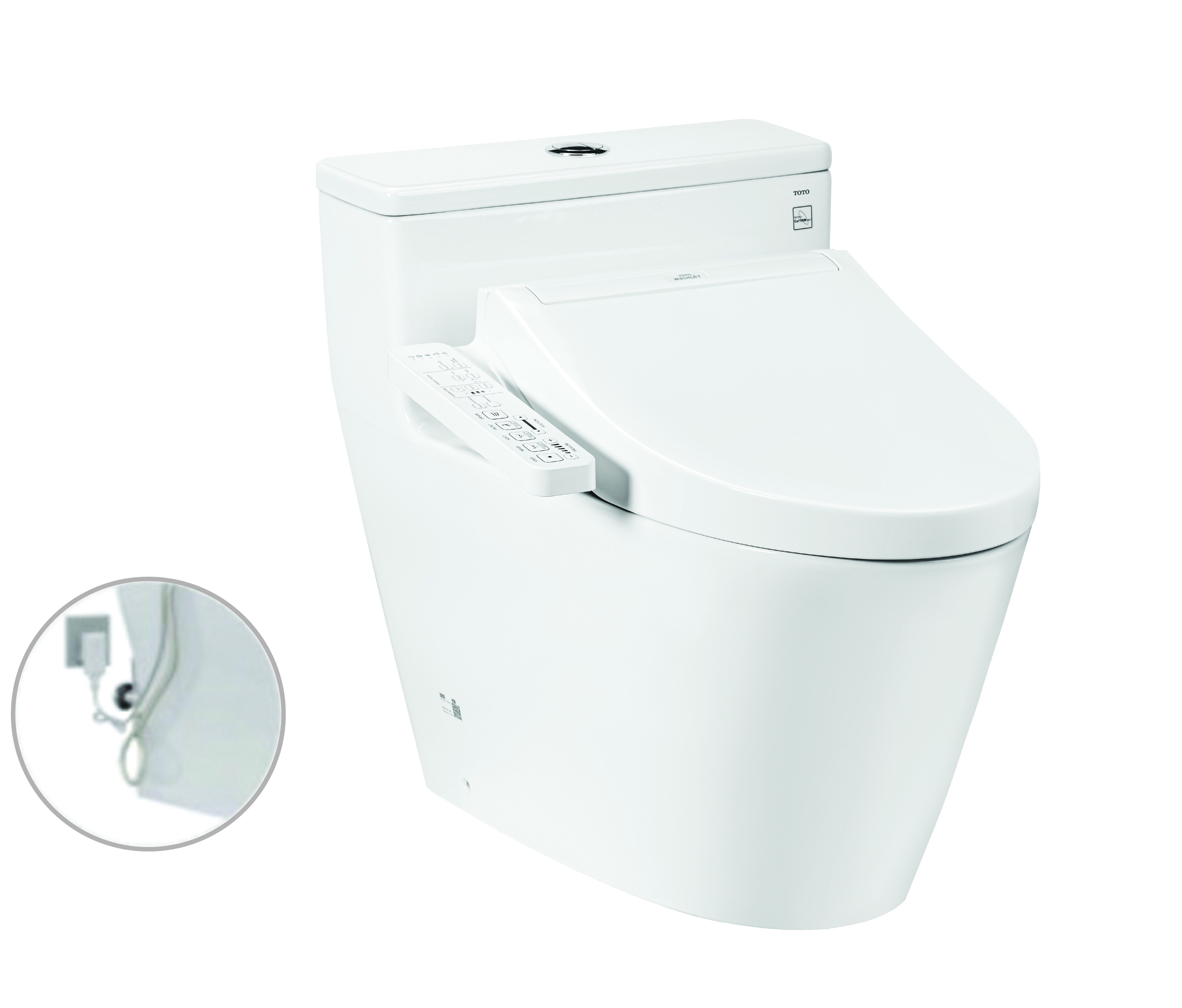 Bàn Cầu Một Khối TOTO MS625DW16 Kèm Nắp Điện Tử WASHLET Dòng C2