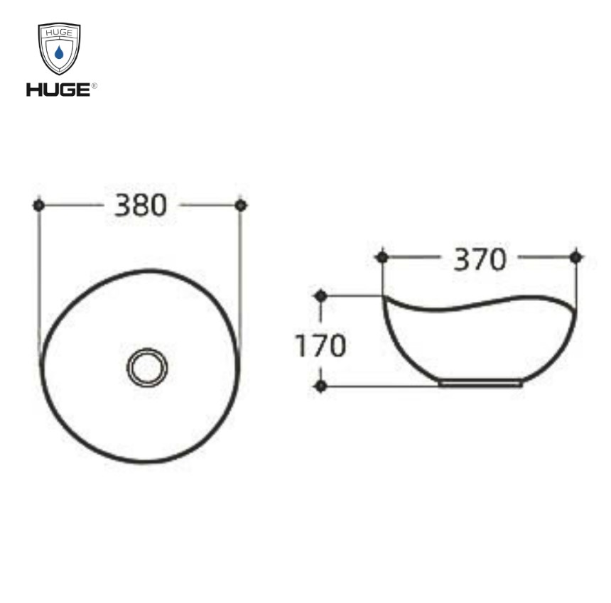 LAVABO ĐẶT BÀN HUGE H-LT1380