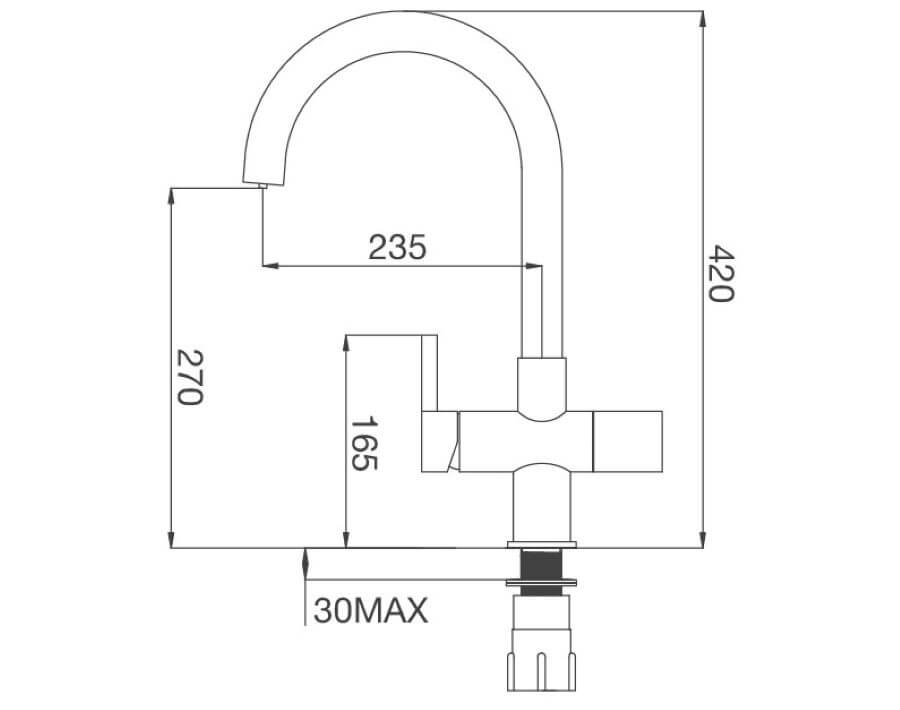 VÒI MALLOCA K150DW