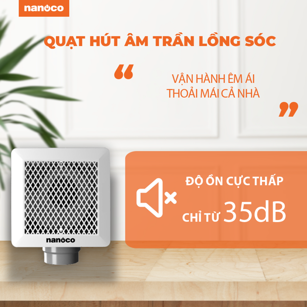 Quạt hút âm trần lồng sóc Nanoco NFV2021