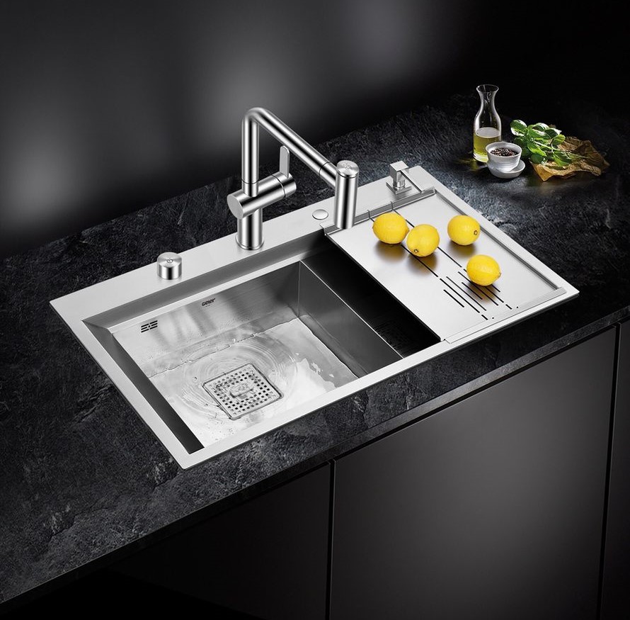 Chậu rửa bát Geler GL-8650 có máy rửa chén cốc