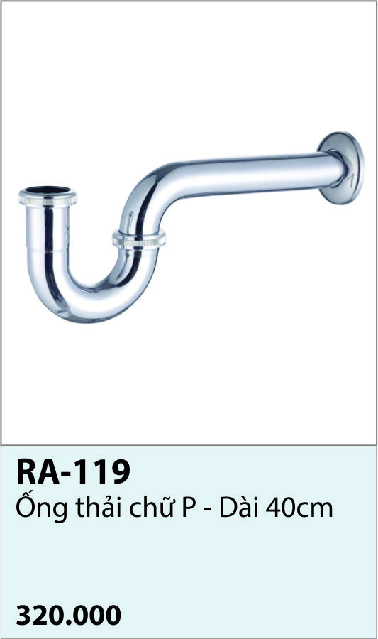 Ống thải chữ P dài 40cm RA-119