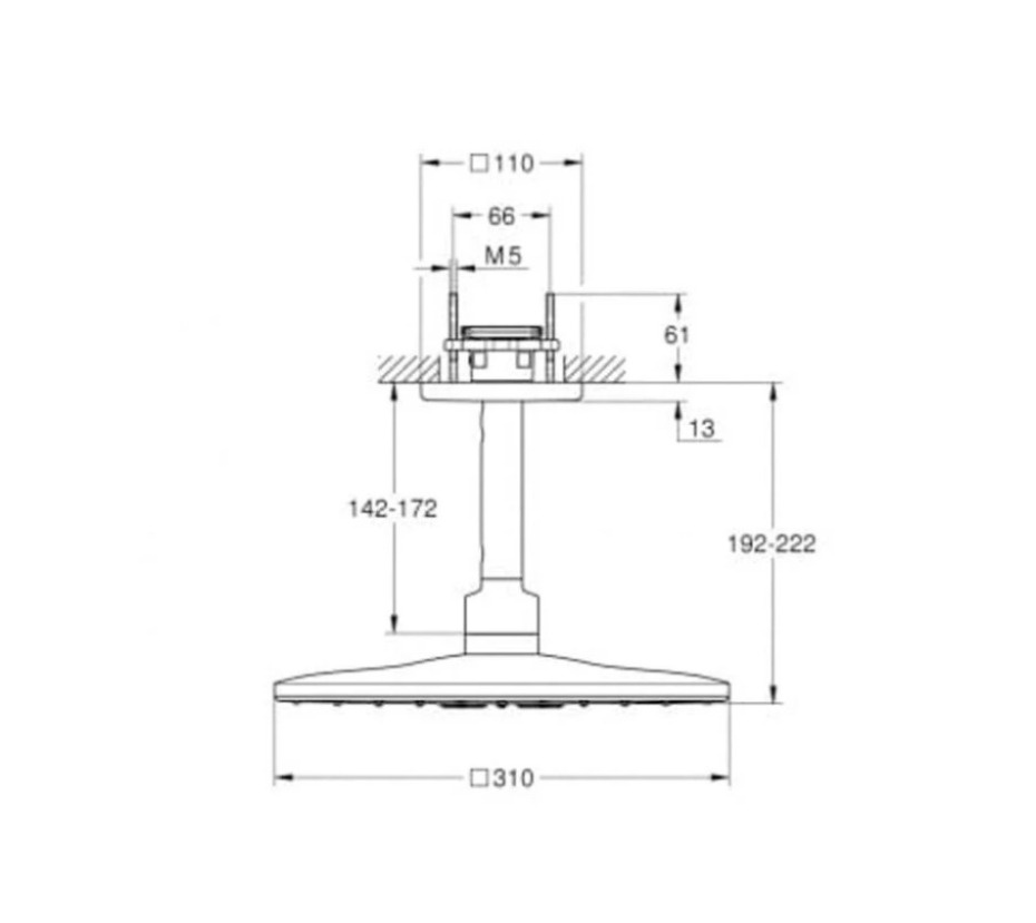 Bát sen gắn trần GROHE 26481000