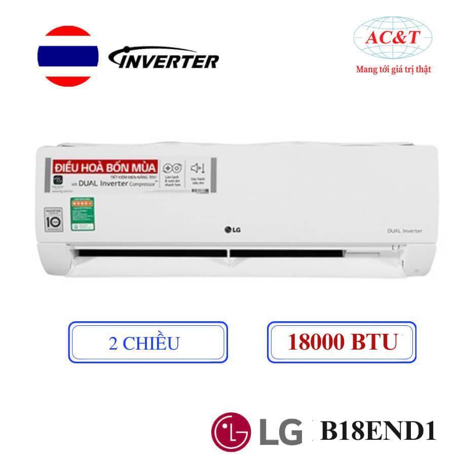 Điều hòa LG DUALCOOL™Inverter 2 chiều 18.000 BTU (2HP)|B18END1