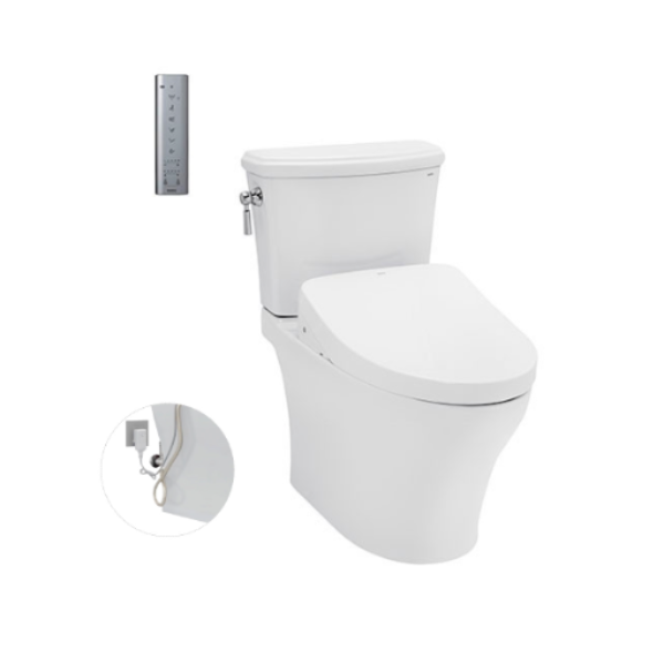 Bồn Cầu Hai Khối TOTO CS986GW11 Kèm Nắp Rửa Điện Tử WASHLET Dòng S7