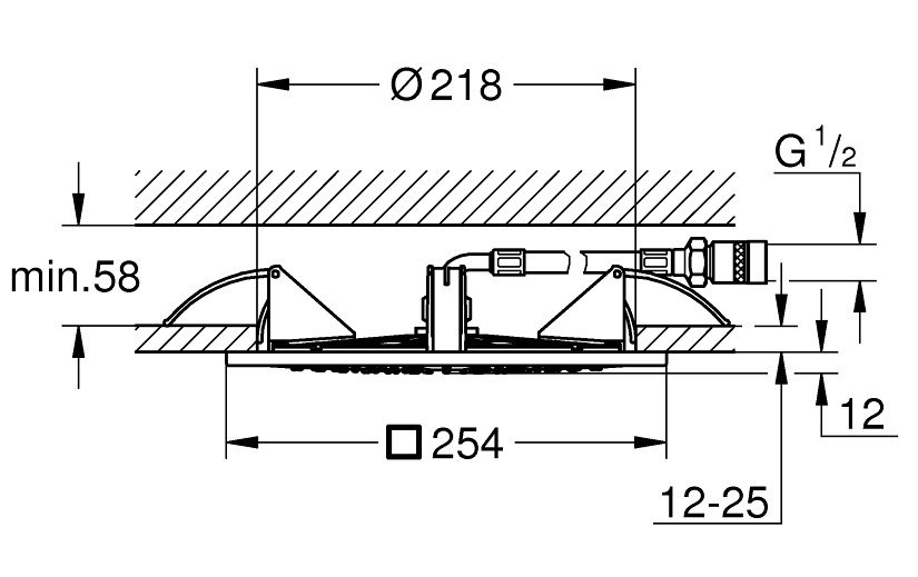 Bát sen âm trần GROHE 27467000