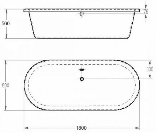 Bồn Tắm Grohe 39159000 Eurocube 1.8M