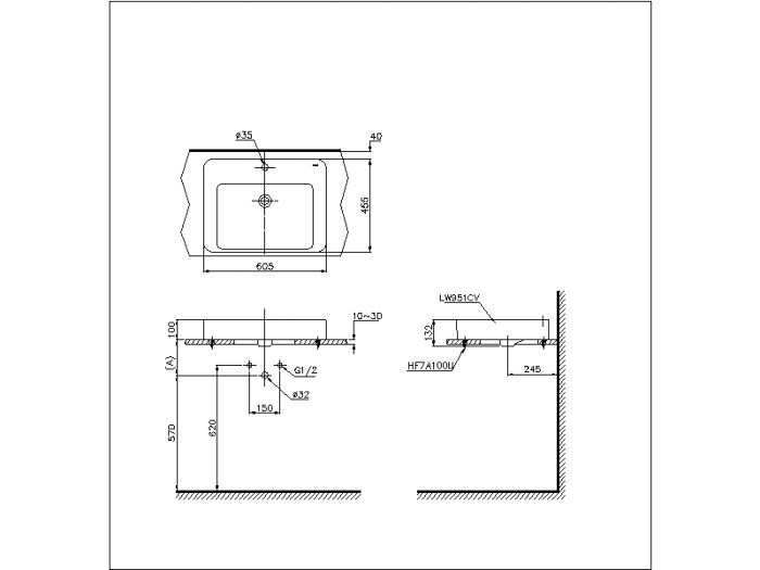 Chậu lavabo đặt bàn TOTO LT951C