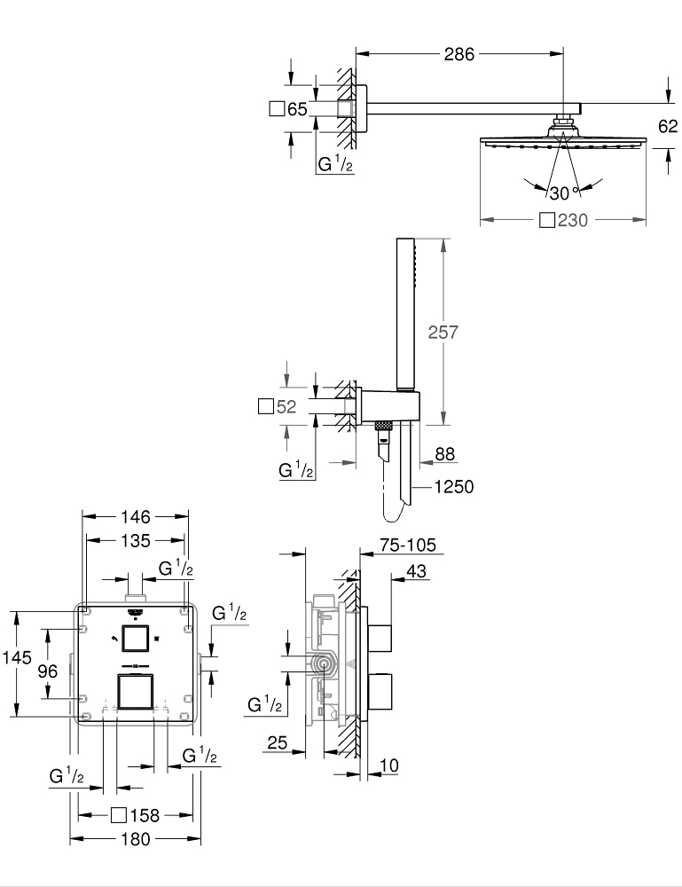 Sen Tắm Âm Tường GROHE 34741000
