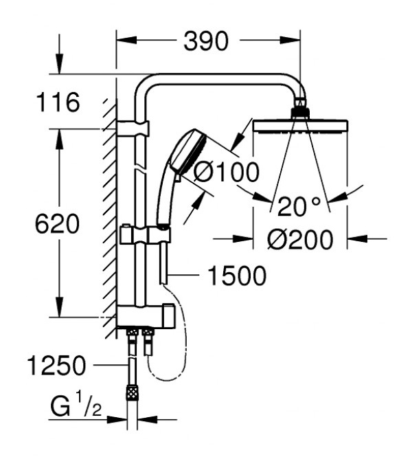 Thân sen GROHE 27394002