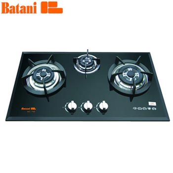 Bếp gas âm Batani BA-73S (3 lò nấu Khay tròn)