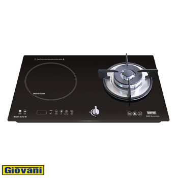 Bếp điện từ Giovani G-212IG (1 từ + 1 ga)