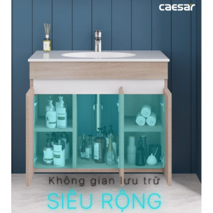 Bộ Tủ Lavabo Caesar LF5026/EH15026AW7V Treo Tường 800x500mm