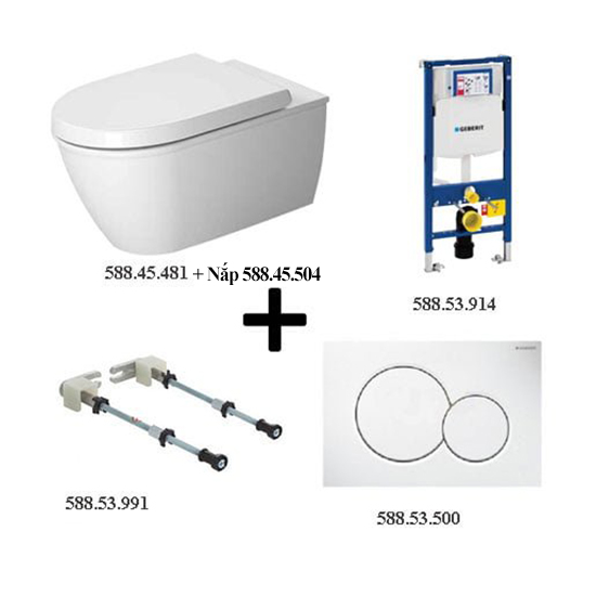 Bồn cầu HAFELE Duravit 588.45.481 (Trọn bộ)