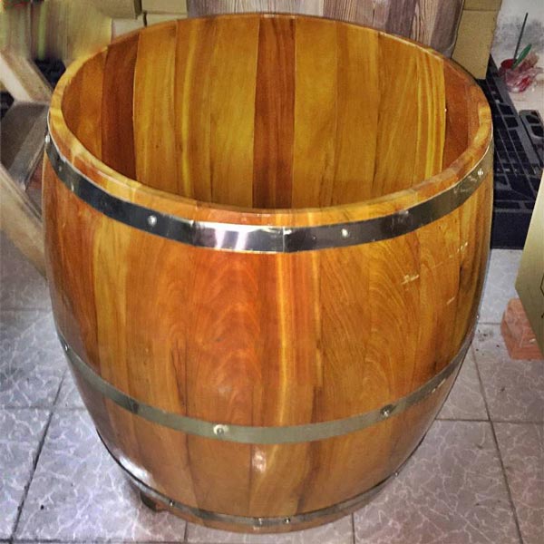 Bồn tắm gỗ lõi Mít tròn 70 cm