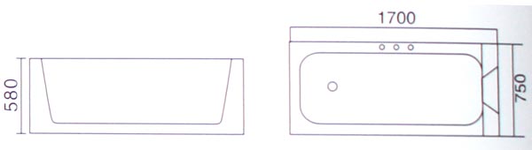 Bồn tắm massage Laiwen W-3153