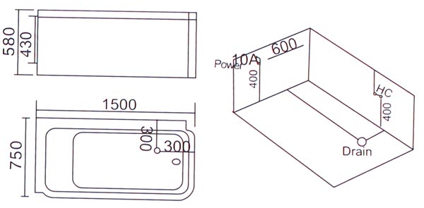 Bồn tắm massage Laiwen W-3156
