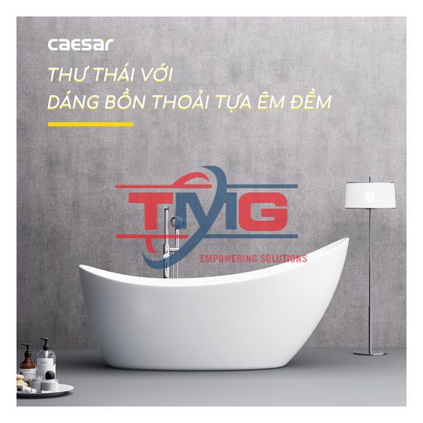 Bồn Tắm CAESAR KT1170 Đặt Sàn 1.7M