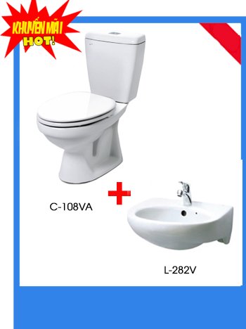 Combo bồn cầu Inax C-108VA+L-282V/SG9