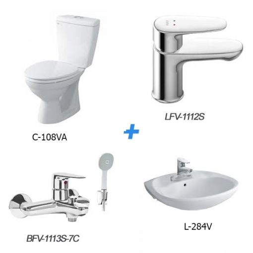 Combo thiết bị vệ sinh Inax C-108VA＋L-284V + LFV-1112S+BFV-1113S-7C