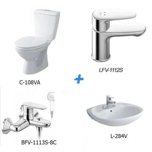 Combo thiết bị vệ sinh Inax C-108VA＋L-284V + LFV-1112S+BFV-1113S-8C