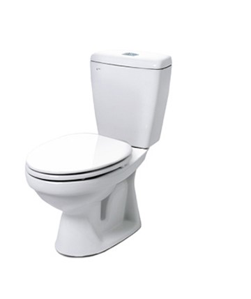 Bồn cầu Inax C-108VA 2 khối xả nhấn (nắp thường)