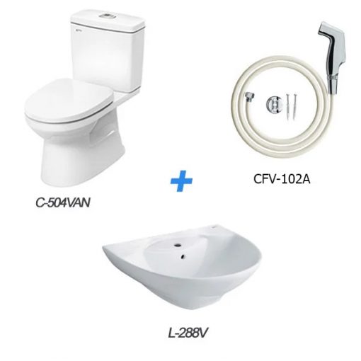 Combo thiết bị vệ sinh Inax C-504VAN+L-288V+CFV-102A