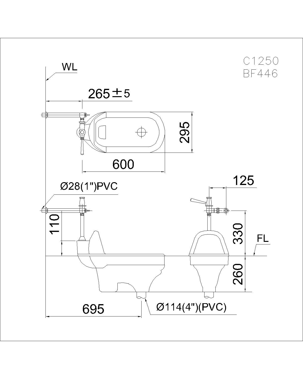 Bàn Cầu Xổm Xả Gạt Tay - C1250