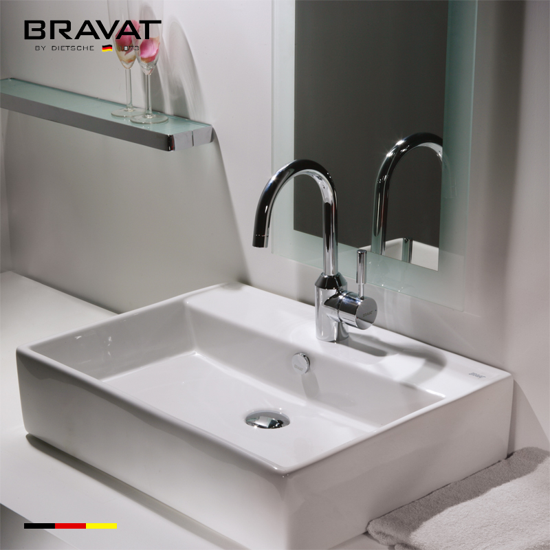 Chậu lavabo Bravat C22137W-1-ENG