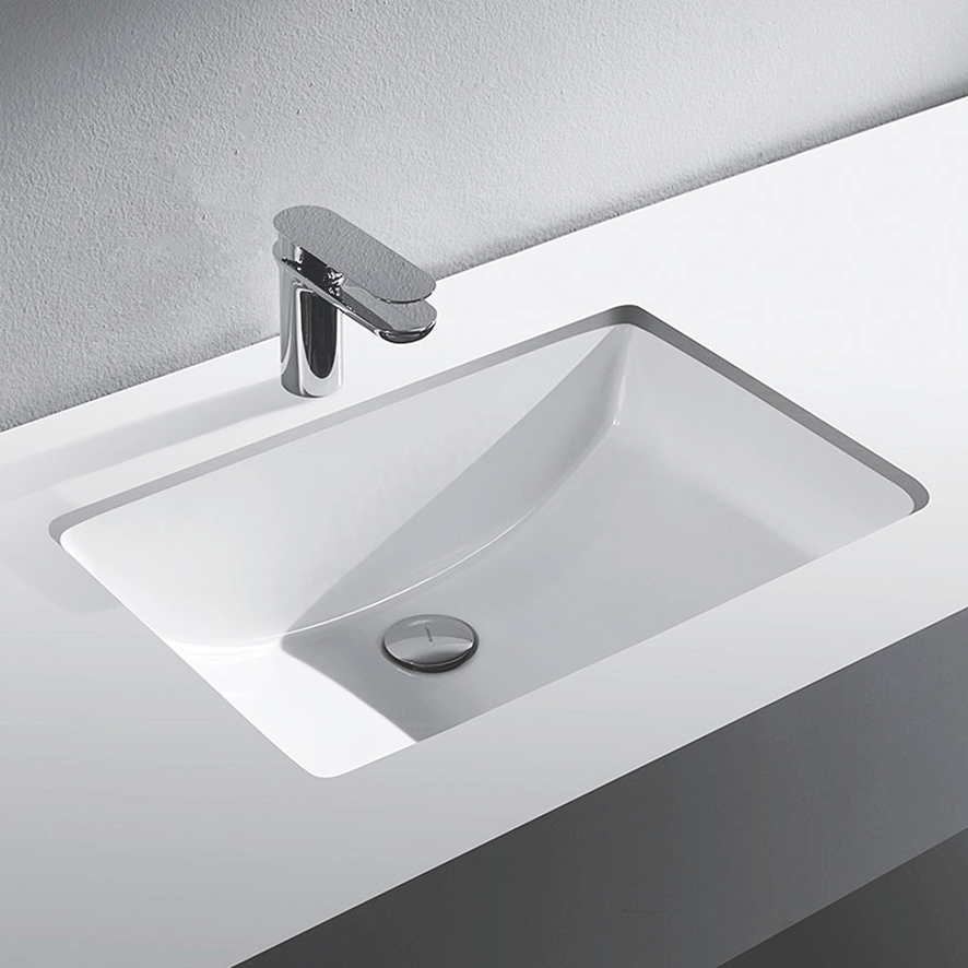 Chậu rửa lavabo Bravat C22212W-ENG âm bàn