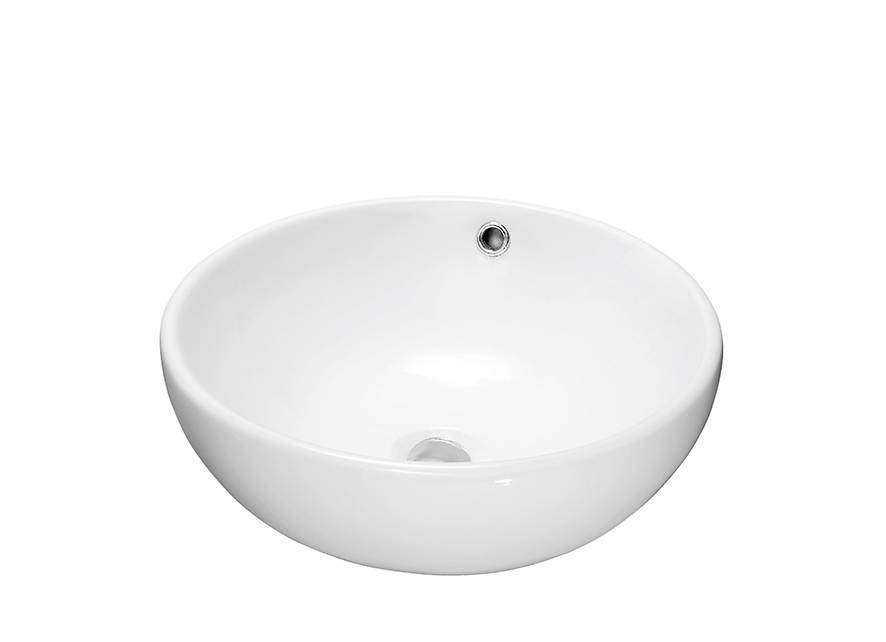 Chậu rửa lavabo Bravat C22283W-ENG tròn đặt bàn