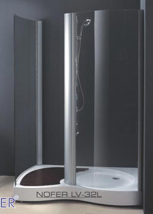 Phòng tắm vách kính Nofer LV-32P-B (Đế ngọc trai)