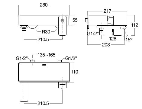 Vòi sen tắm nóng lạnh American Standard WF-1311