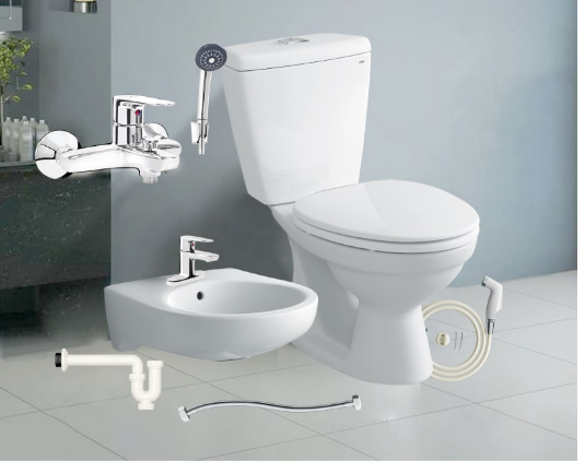 Combo thiết bị vệ sinh Inax 688