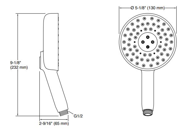 Sen cầm tay đa chức năng hình tròn K-26282T-G-CP
