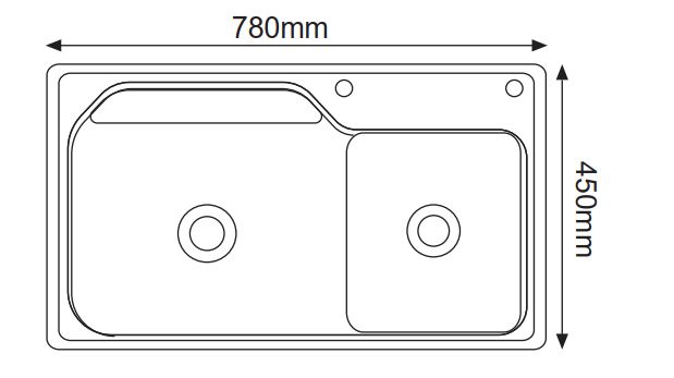 CHẬU RỬA BÁT 1 HỐ CÓ ĐA NĂNG (H-P100A)